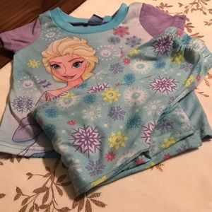 Frozen pijamas for toddler girls